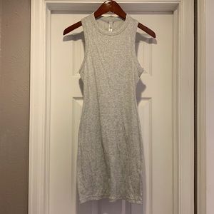 Skims Cotton Rib Tank Dress - Gray